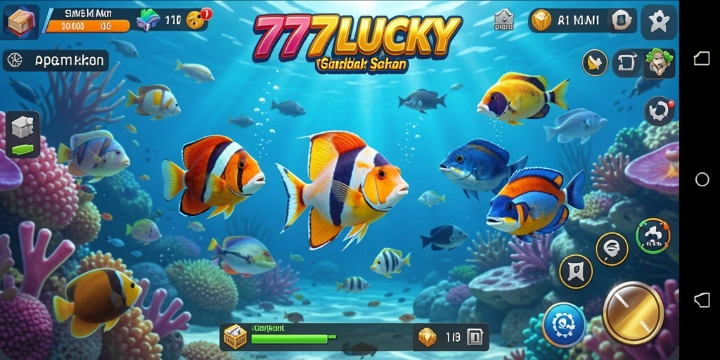 Gameplay Tembak Ikan yang seru dalam 777LUCKY.