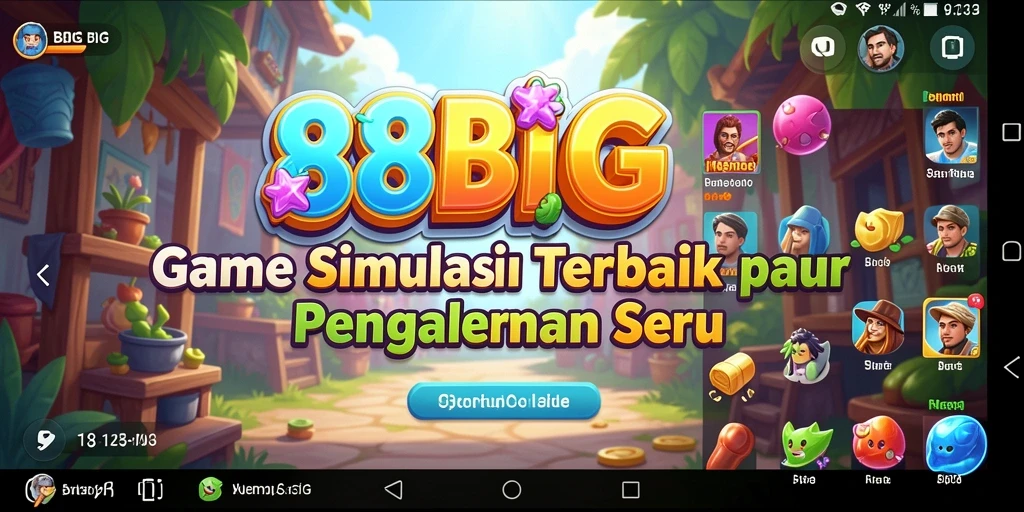 Screenshot 88BIG menampilkan gameplay seru dalam simulasi.