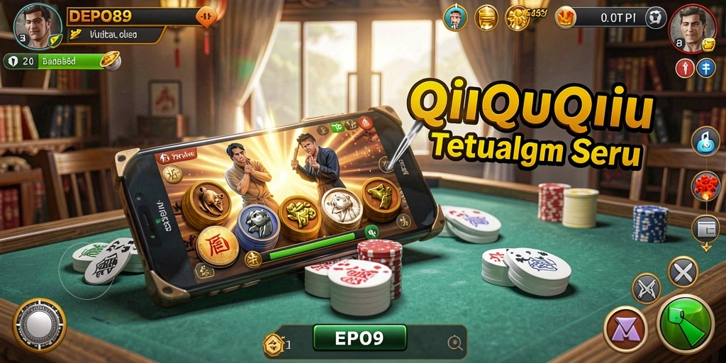 Screenshot gameplay DEPO89 menampilkan keseruan bermain QiuQiu.