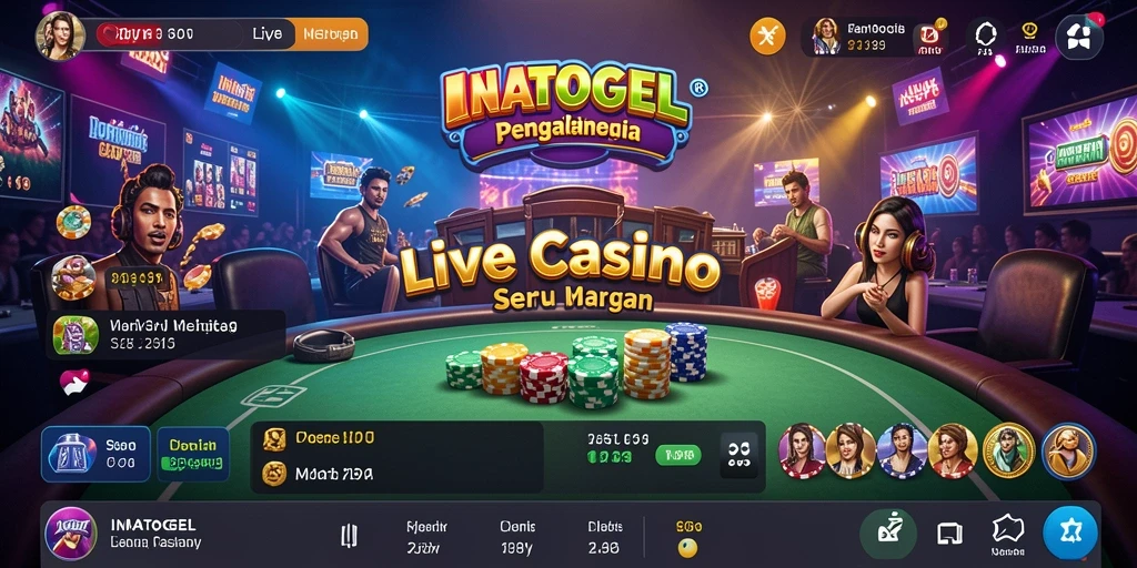 Tampilan gameplay seru di aplikasi Live Casino INATOGEL.