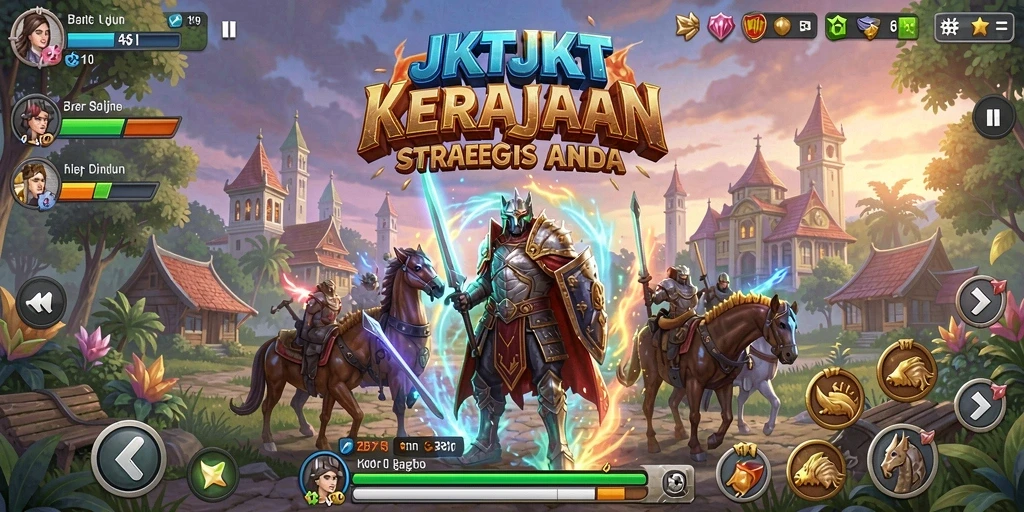 Tampilan gameplay menarik dengan berbagai elemen strategi.