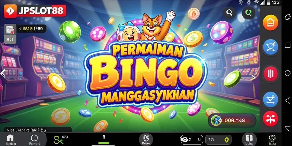 Tampilan gameplay menarik dari JPSLOT88 Bingo yang seru.