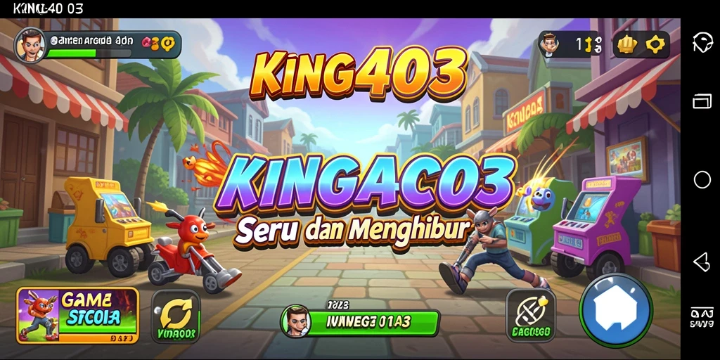 Screenshot KING403 menunjukkan aksi seru dalam gameplay arcade.