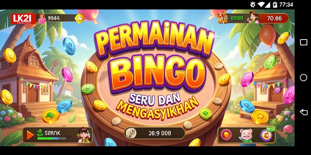 Tampilan gameplay Bingo yang seru dan interaktif di LK21.