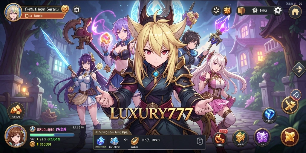 Tampilan menarik dari gameplay LUXURY777 yang memukau di dunia Anime.