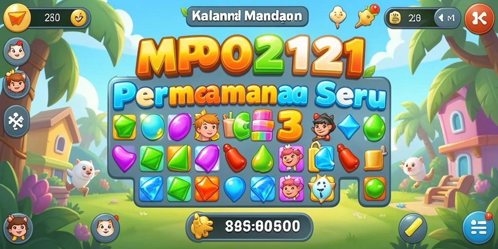 Tampilan gameplay seru MPO2121 yang penuh warna dan menantang.