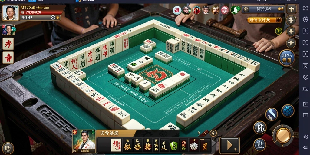 Tampilan menarik dari gameplay Mahjong di MT777.
