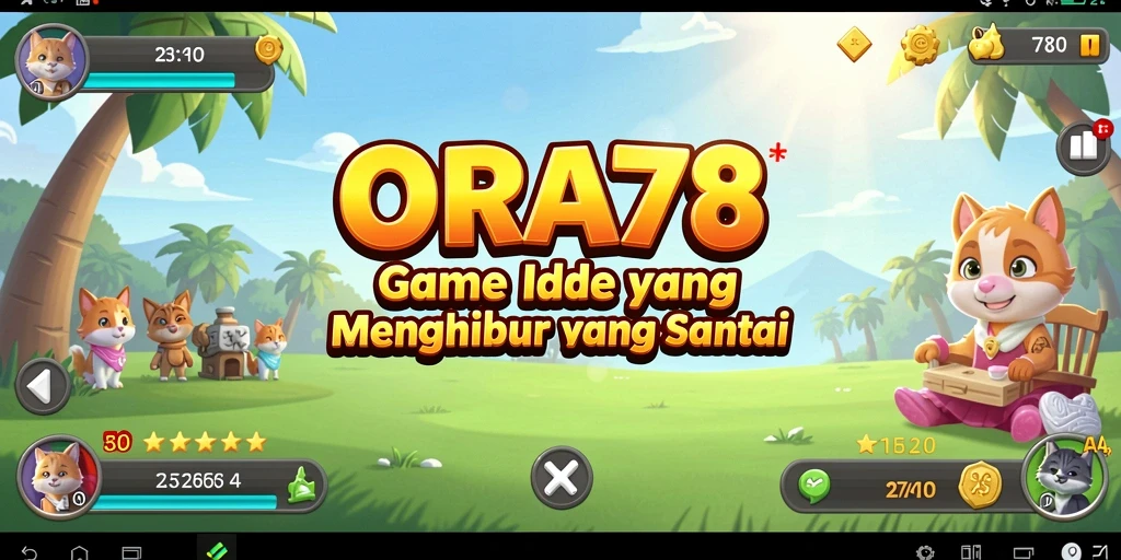Screenshot utama ORA78 menampilkan gameplay Idle yang menarik.
