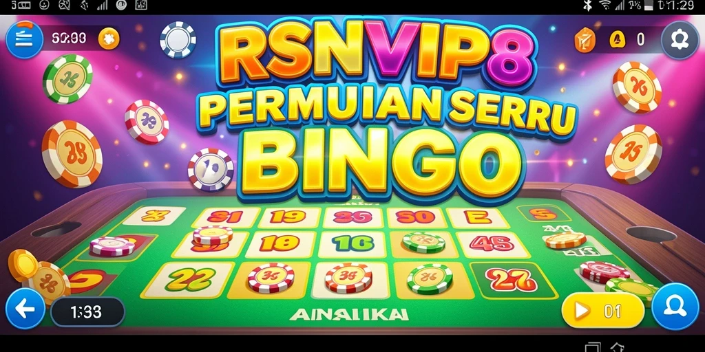 Tampilan gameplay Bingo yang seru dan interaktif di RSNVIP8.