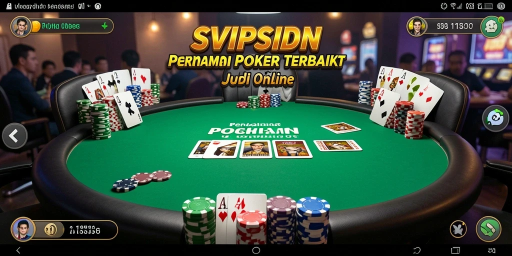 Tampilan visual menarik dari gameplay Poker SVIPSIDN.