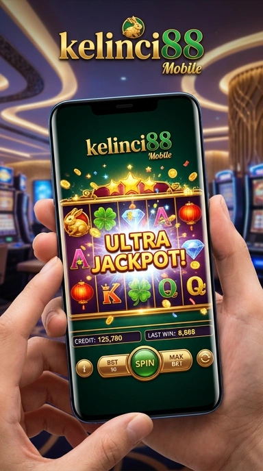 Tampilan halaman utama aplikasi kelinci88 yang mudah dinavigasi.